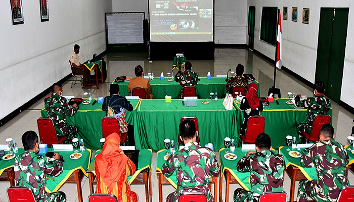 Wujud sinergitas bangun negeri, Danrem wacanakan TMMD 110 sukses.