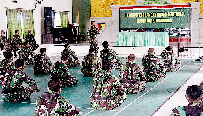 Latorsar teritorial dan intel, tingkatkan kemampuan pasukan Kodim Lamongan.