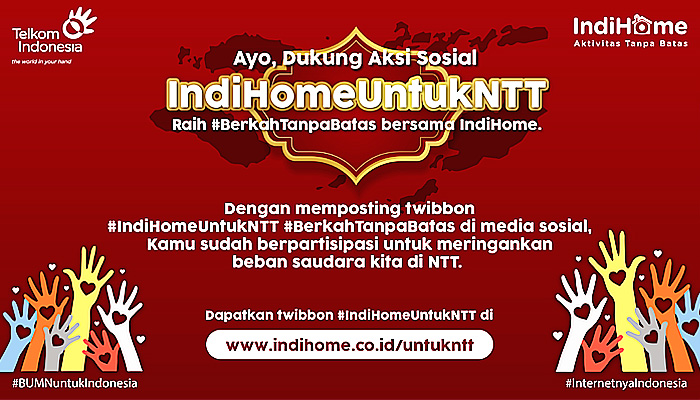 Dukung NTT bangkit, Telkom wujudkan aksi peduli IndiHome untuk NTT