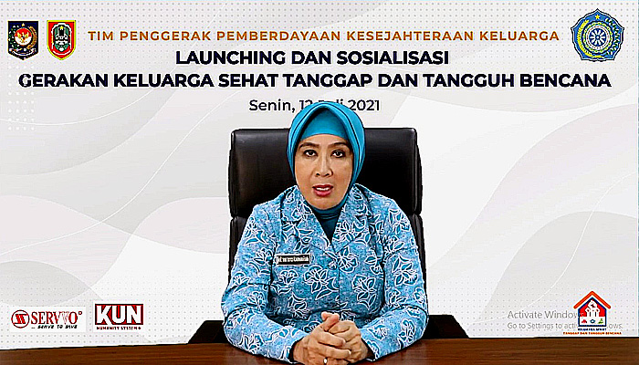 Sosialisasi Gerakan Keluarga Sehat, Tanggap, dan Tangguh Bencana Provinsi Kalsel.