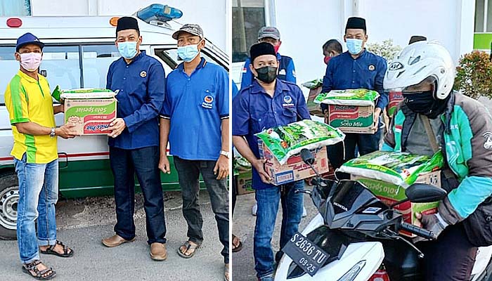 Sasar nakes dan ojol, Nasdem Kabupaten Mojokerto kirim 5000 bantuan kemanusiaan.