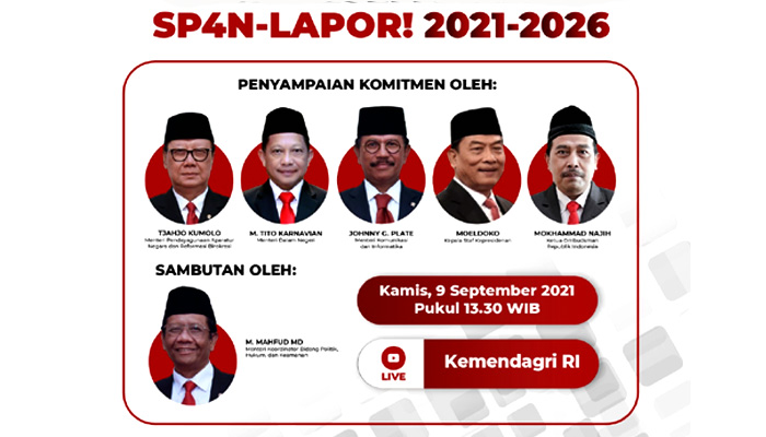 Perkuat SP4N-LAPOR!, Kemendagri dan Kementerian Kominfo Bakal Dilibatkan