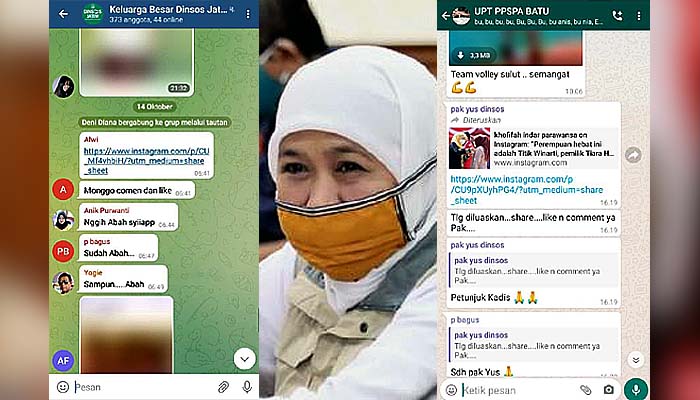 ASN Pemprov Jatim Diperintah Untuk Sebarluaskan Instagram  Gubernur Khofifah Agar Viral