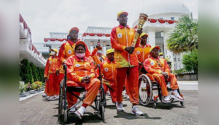 Api Peparnas di Gedung Negara