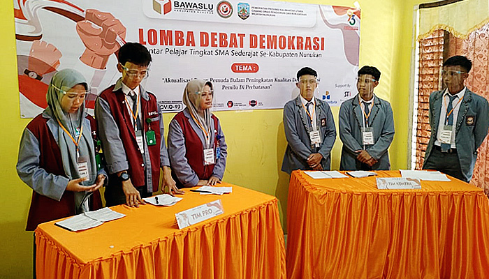 Bawaslu Nunukan Gelar Lomba Debat Politik Antar Pelajar