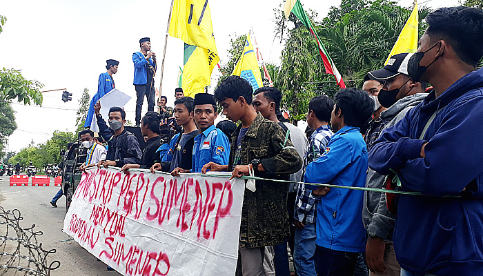 Dituding Banyak Masalah, PMII Demo Kantor Dinas Pendidikan Sumenep