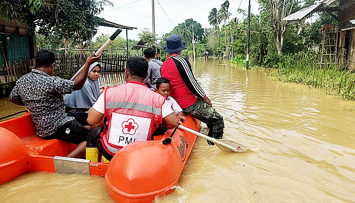 Desa yang Terdampak Banjir Hasil Penelusuran Tim Relawan PMI Pidie Jaya di Lapangan