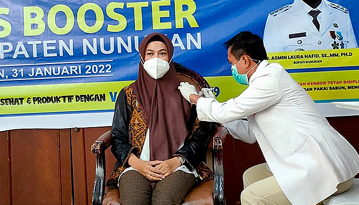 Bupati Nunukan canangkan vaksinasi Covid-19 dosis lanjutan (booster)