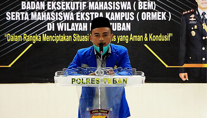 Silaturahmi bersama mahasiswa, Kapolres Tuban: Terimakasih telah menyampaikan aspirasi dengan tertib.