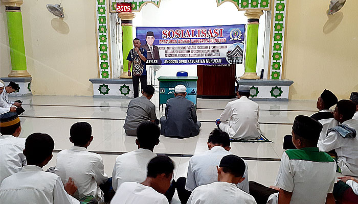 Saleh, SE gelar sosialisasi Perda Penanggulangan Narkoba di Pesantren Hidayatullah