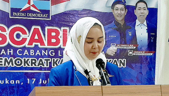 Andi Maryati akan nahkodai DPC Partai Demokrat Nunukan hingga 2026.