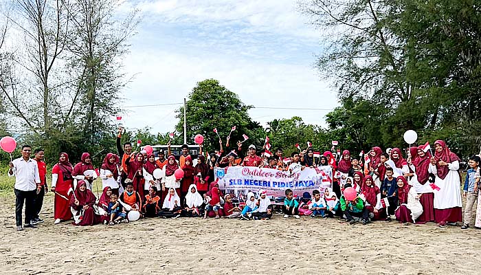 Rayakan Kemerdekaan, SLB Negeri Pidie Jaya gelar Outdoor Study ke 8.