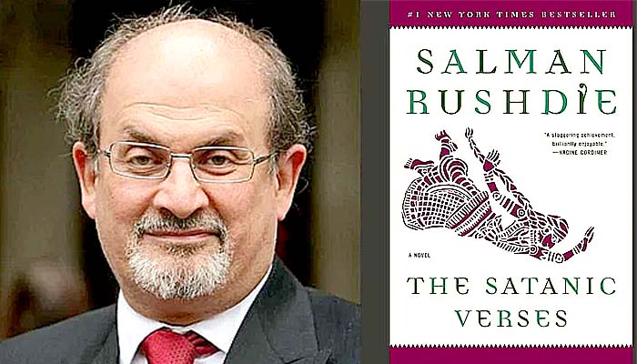 Salman Rushdie. penulis The Satanic Verses ditikam di leher di New York