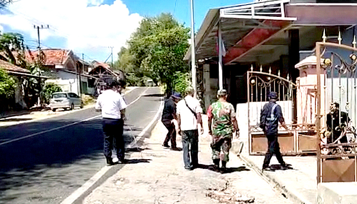 Tanah milik PT. KAI di Desa Karduluk mulai diukur.