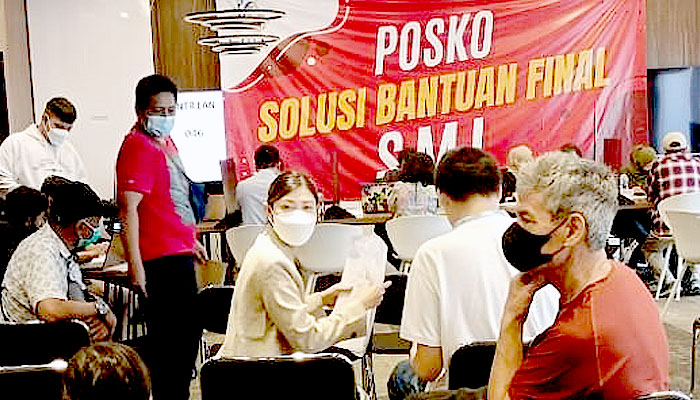 Posko solusi bantuan final wujud nyata perhatian PT SMI terhadap member.