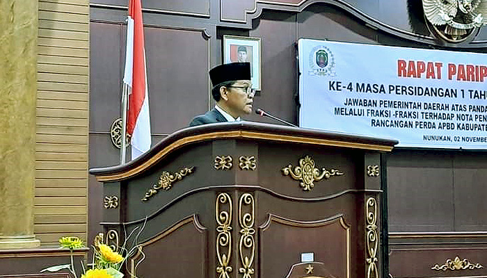 Pemkab Nunukan Sampaikan Jawaban Pemda Atas Pandangan Umum Anggota DPRD