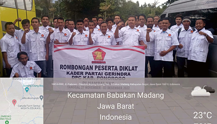 Selama Tahun 2022 DPC Partai Gerindra Ponorogo Gencarkan Konsolidasi Serta Gembleng Kader Hingga Ke Hambalang