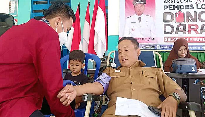 Bakti Sosial untuk Bangsa, Pemdes Lobuk Gagas Donor Darah