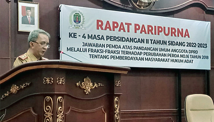 DPRD Nunukan Gelar Paripurna Jawaban Pemkab Nunukan Terkait Perda MHA