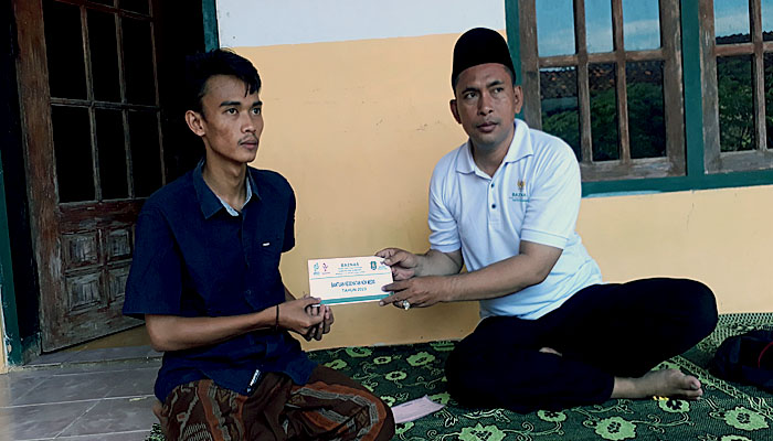 Badrul Fuadi Pesien Usus Buntu, Mendapatkan Bantuan dari Baznas Sumenep