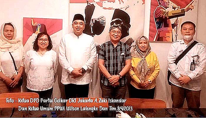 Ketua Umum PPWI Wilson Lalengke Hadiri Bukber di Kantor DPD Partai Golkar Jakarta