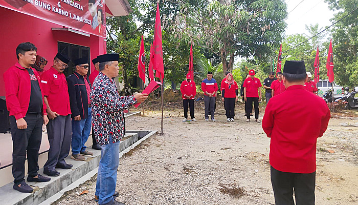 DPC PDIP Nunukan Gelar Upacara Peringatan Hari Lahir Pancasila