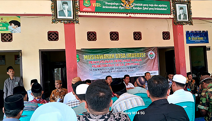 Pemdes Karduluk Rancang Pembangunan Desa di Musdes RKPDes 2024