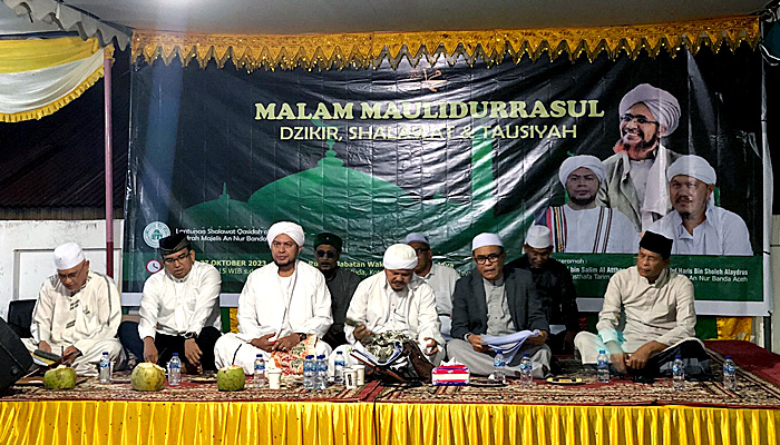 Wabup Pidie Jaya, H.Said Mulyadi, Adakan Maulid Di Pendopo