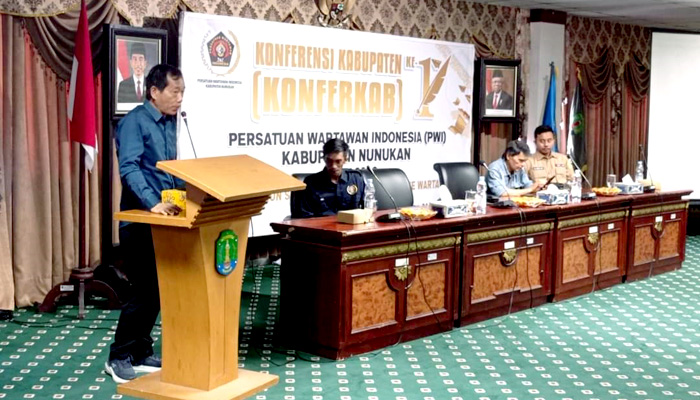 Sekda Nunukan Buka Konfercab PWI ke-I