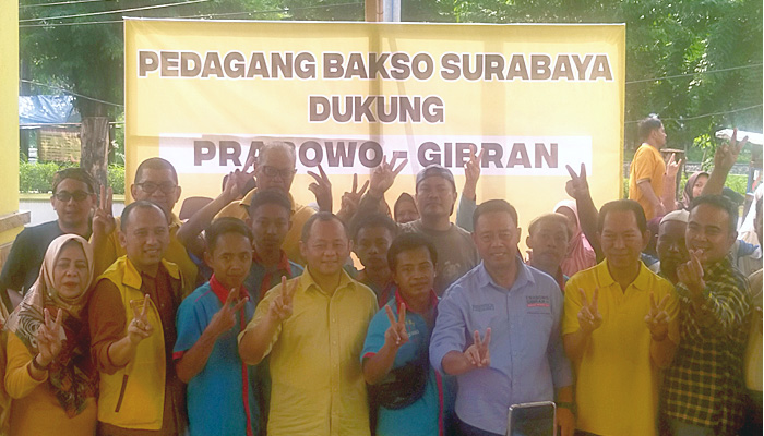 Temui Ketua Golkar Jatim, Pedagang Bakso di Jatim Dukung Prabowo-Gibran