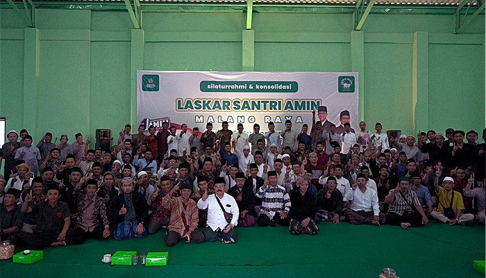 Laskar Santri Malang Satu Komando Pilih AMIN