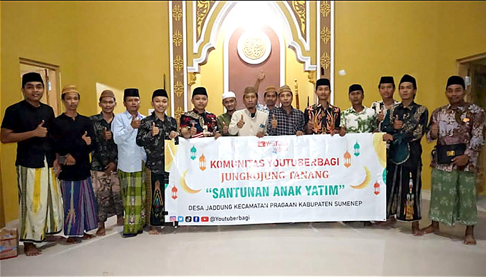 Komunitas Youtuberbagi Desa Jaddung Pragaan Santuni Anak Yatim di Bulan Ramadan