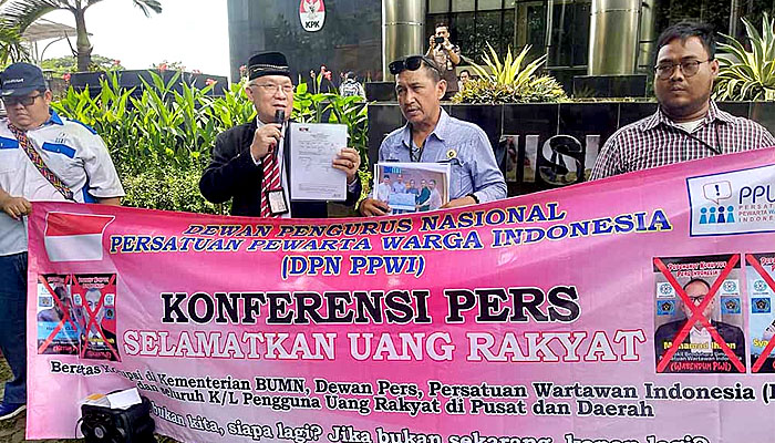 Terkait Korupsi Dana Hibah, PPWI KPK-kan Menteri BUMN, Dewan Pers, dan PWI