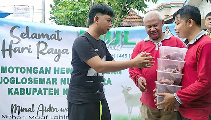 Warga Joglo Semar Nunukan Gotong Royong Berqurban Dan Bagikan Ke Warga