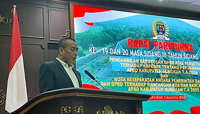 DPRD Nunukan Berikan Catatan Kepada Pemerintah Tentang Perubahan APBD Kabupaten Nunukan TA. 2024