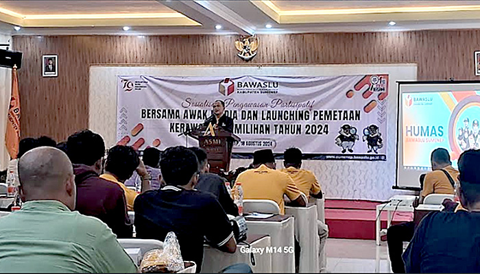 Bawaslu Sumenep Gandeng Media Kawal Pemilu 2024 Lewat Sosialisasi dan Peluncuran IKP