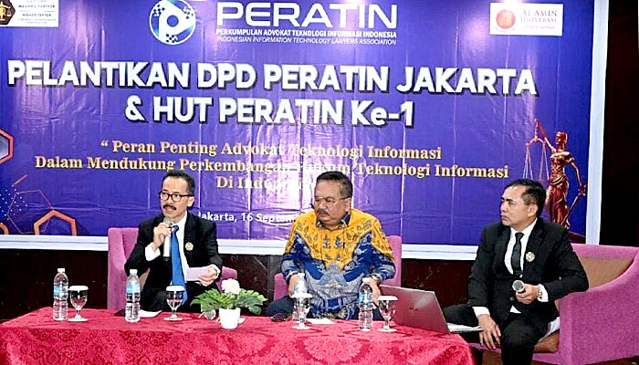 Pelantikan DPD PERATIN Jakarta Dirangkai Dengan Diskusi Bidang Hukum