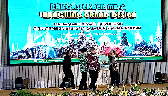 Launching Grand Design Badan Moderasi Beragama, Menag: Tugas Kita Adalah Mengajak Umat Hidup Berdampingan